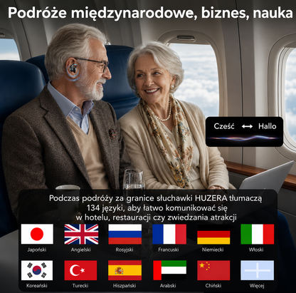 HUZERA™ PRO - Słuchawki tłumaczące